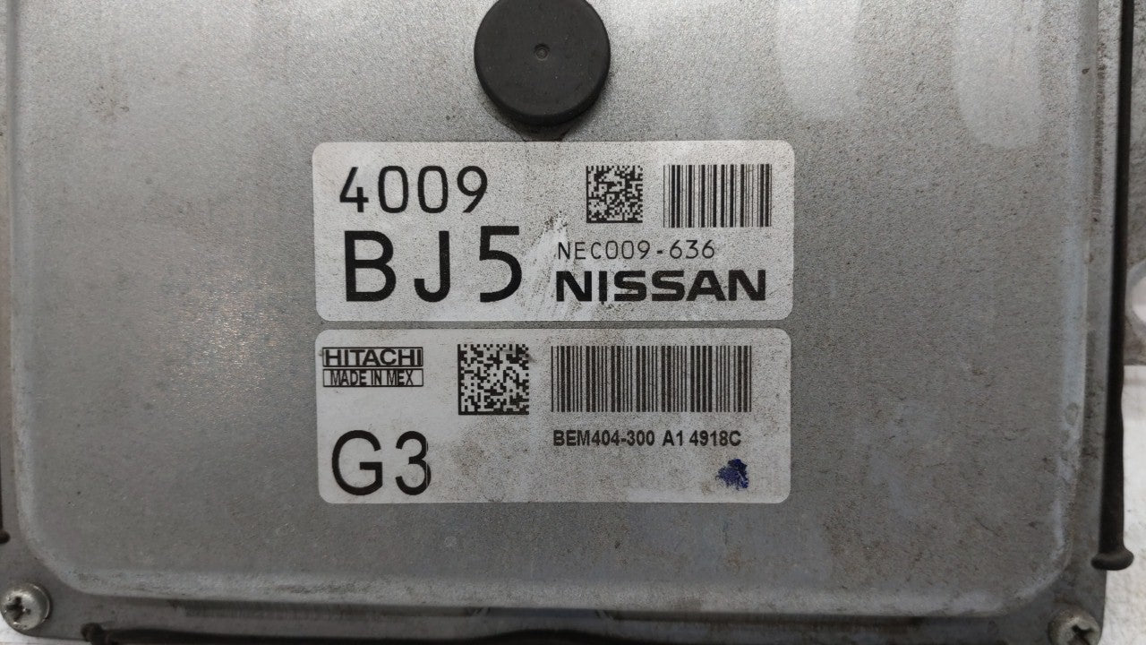 2013-2015 Nissan Sentra PCM Engine Computer ECU ECM PCU OEM P/N:BEM404-300 A1 NEC001-666 Fits 2013 2014 2015 OEM Used Auto Parts - Oemusedautoparts1.com