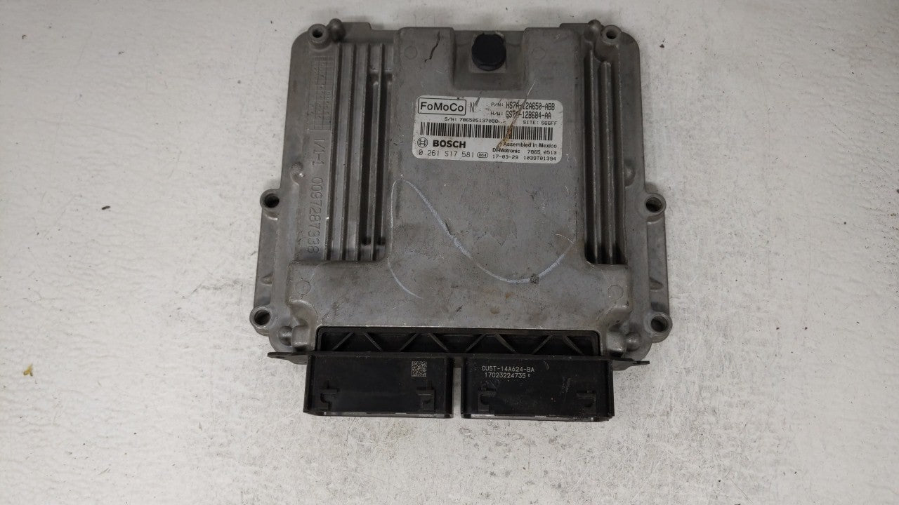 2017-2019 Ford Fusion PCM Engine Computer ECU ECM PCU OEM P/N:KS7A-12A650-BCA HS7A-12A650-ABB Fits 2017 2018 2019 OEM Used Auto Parts - Oemusedautoparts1.com