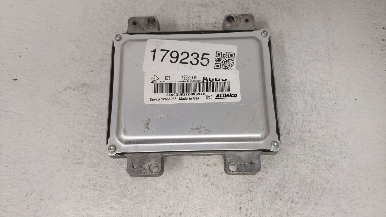 2017-2018 Chevrolet Trax Engine Computer Ecu Pcm Ecm Pcu Oem 179235 - Oemusedautoparts1.com