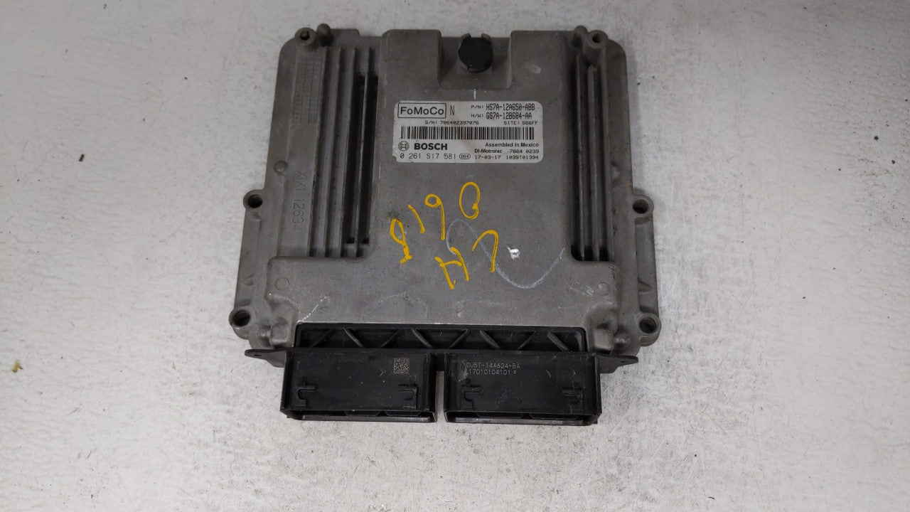 2017-2019 Ford Fusion PCM Engine Computer ECU ECM PCU OEM P/N:KS7A-12A650-BCA HS7A-12A650-ABB Fits 2017 2018 2019 OEM Used Auto Parts - Oemusedautoparts1.com