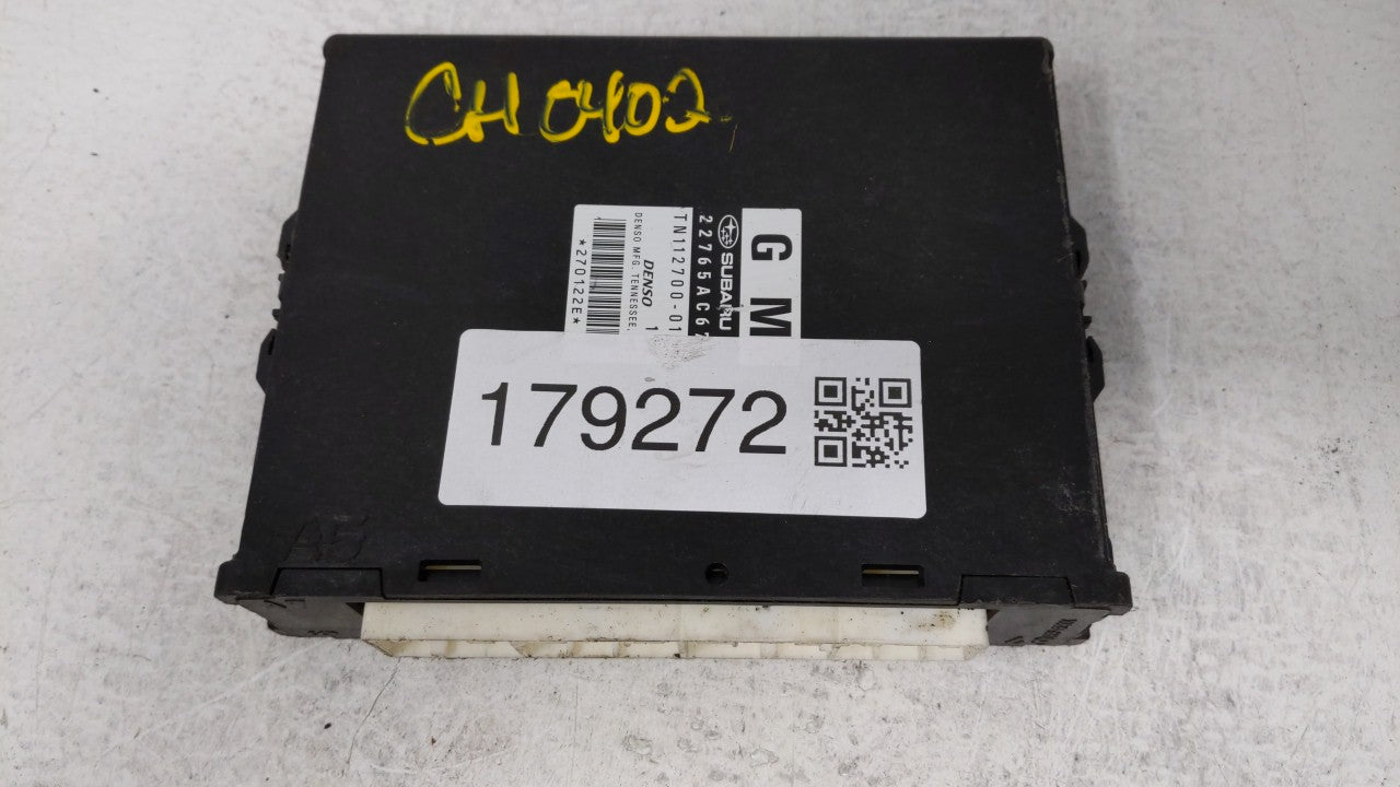 2012 Subaru Legacy PCM Engine Computer ECU ECM PCU OEM P/N:22765AC67B Fits OEM Used Auto Parts - Oemusedautoparts1.com