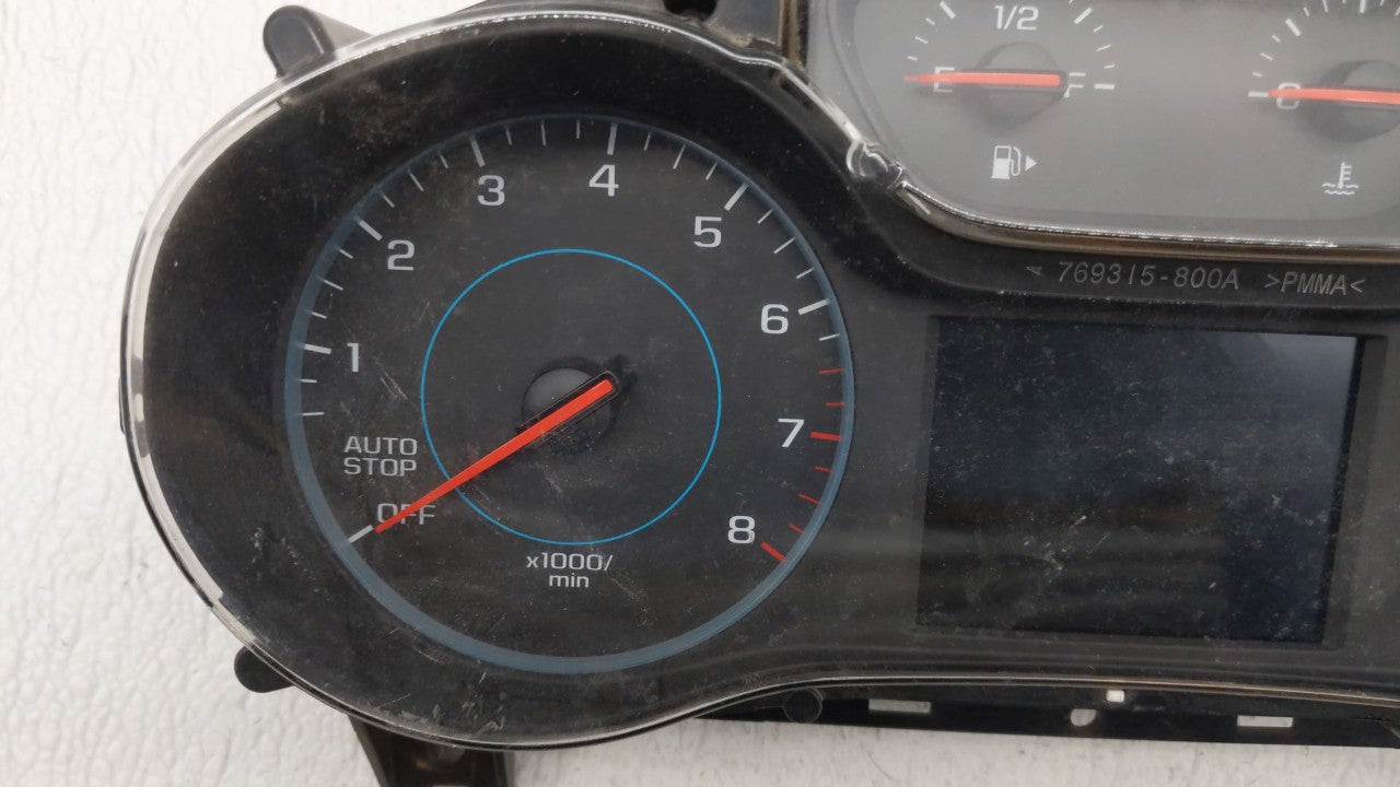 2017-2018 Chevrolet Cruze Instrument Cluster Speedometer Gauges P/N:39084636 Fits 2017 2018 OEM Used Auto Parts - Oemusedautoparts1.com