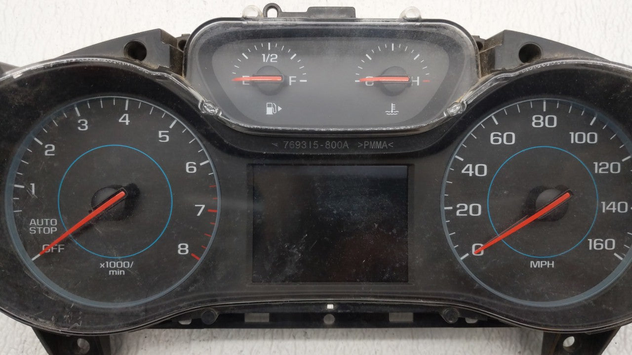 2017-2018 Chevrolet Cruze Instrument Cluster Speedometer Gauges P/N:39084636 Fits 2017 2018 OEM Used Auto Parts - Oemusedautoparts1.com