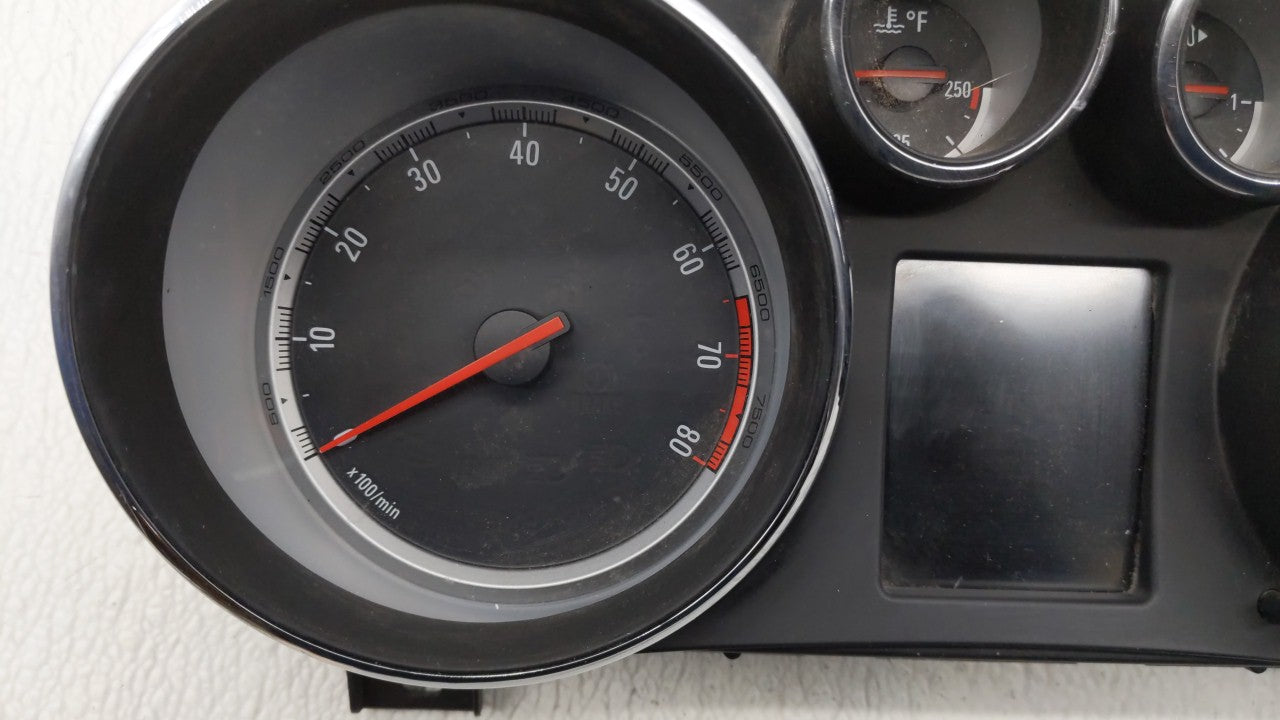 2012 Buick Regal Instrument Cluster Speedometer Gauges P/N:22840504 Fits OEM Used Auto Parts - Oemusedautoparts1.com