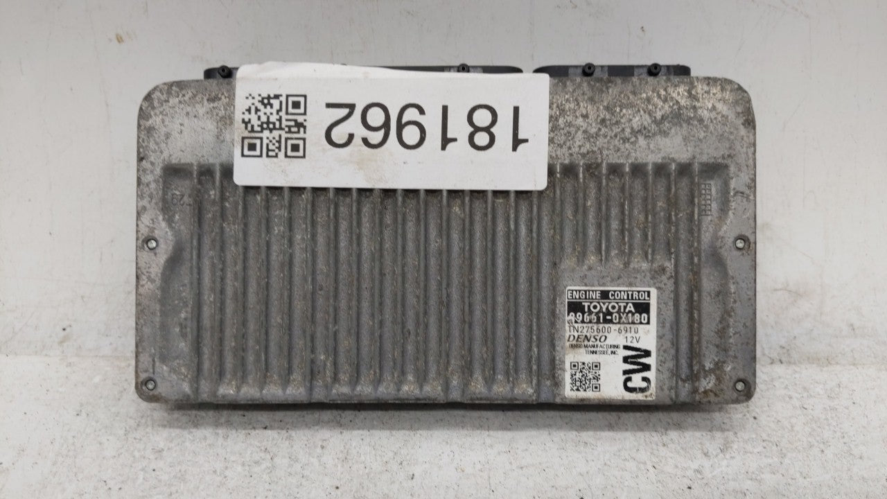 2016 Toyota Camry PCM Engine Computer ECU ECM PCU OEM P/N:89661-0X180 Fits OEM Used Auto Parts - Oemusedautoparts1.com