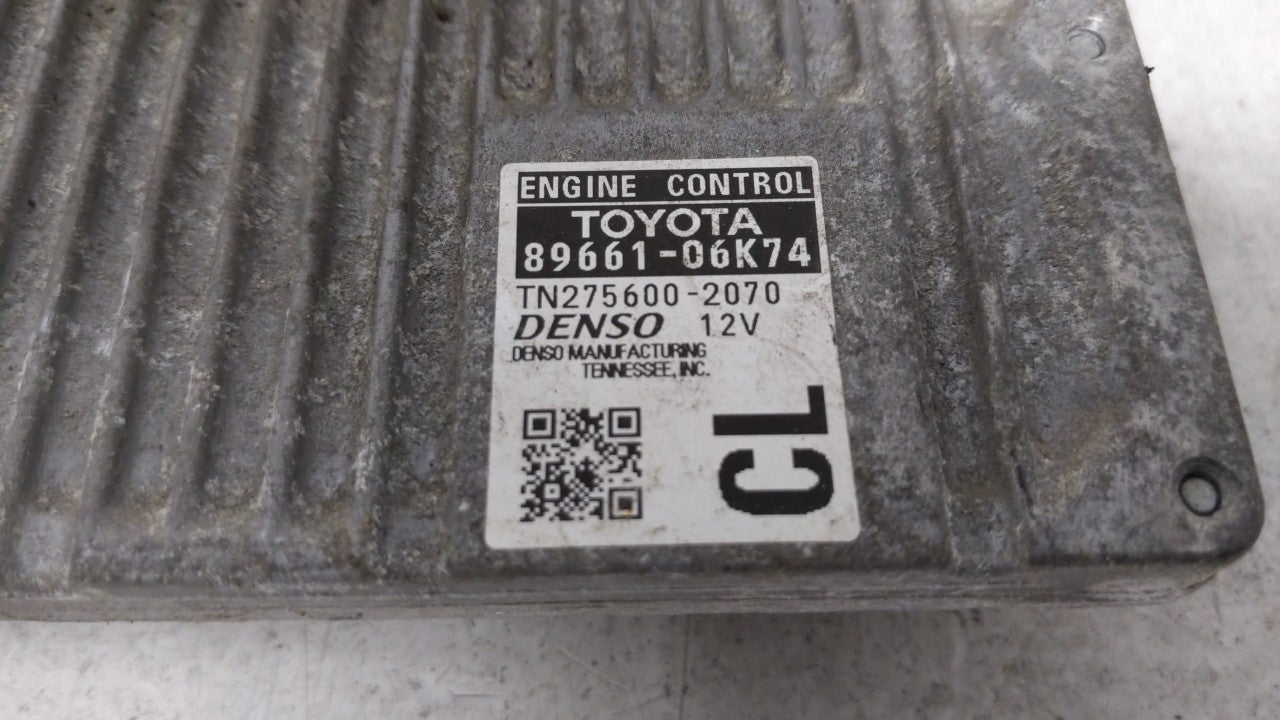 2012-2014 Toyota Camry PCM Engine Computer ECU ECM PCU OEM P/N:89661-06K73 89661-06K74 Fits 2012 2013 2014 OEM Used Auto Parts - Oemusedautoparts1.com