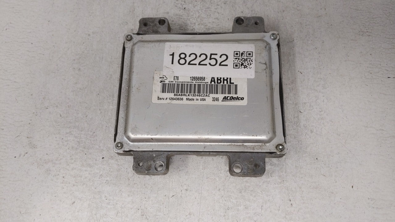 2012-2016 Chevrolet Cruze PCM Engine Computer ECU ECM PCU OEM P/N:12656958 12643636 Fits 2011 2012 2013 2014 2015 2016 OEM Used Auto Parts - Oemusedautoparts1.com