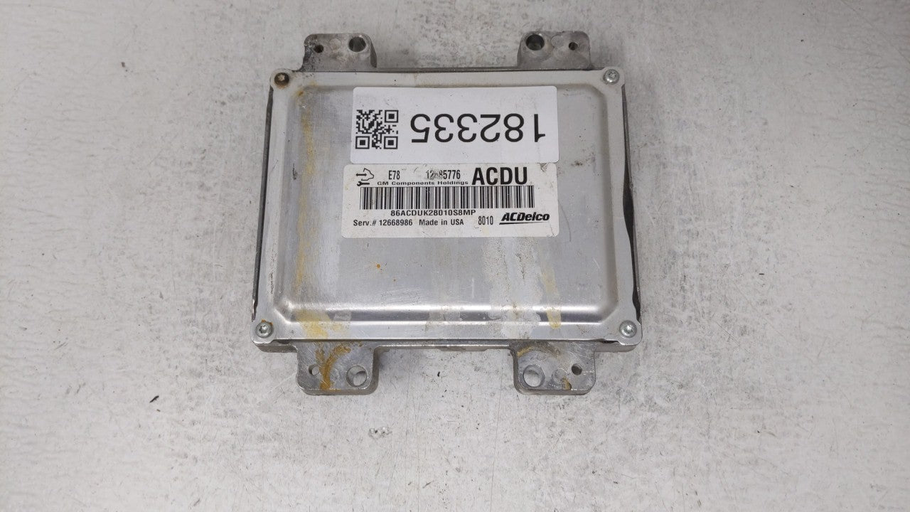 2017-2018 Chevrolet Trax PCM Engine Computer ECU ECM PCU OEM P/N:12679097 12670309 Fits 2017 2018 2019 OEM Used Auto Parts - Oemusedautoparts1.com