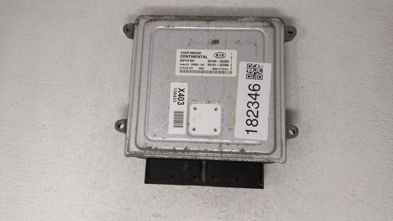 2014 Kia Forte PCM Engine Computer ECU ECM PCU OEM P/N:39102-2EXA0 39100-2EXB0 Fits OEM Used Auto Parts - Oemusedautoparts1.com