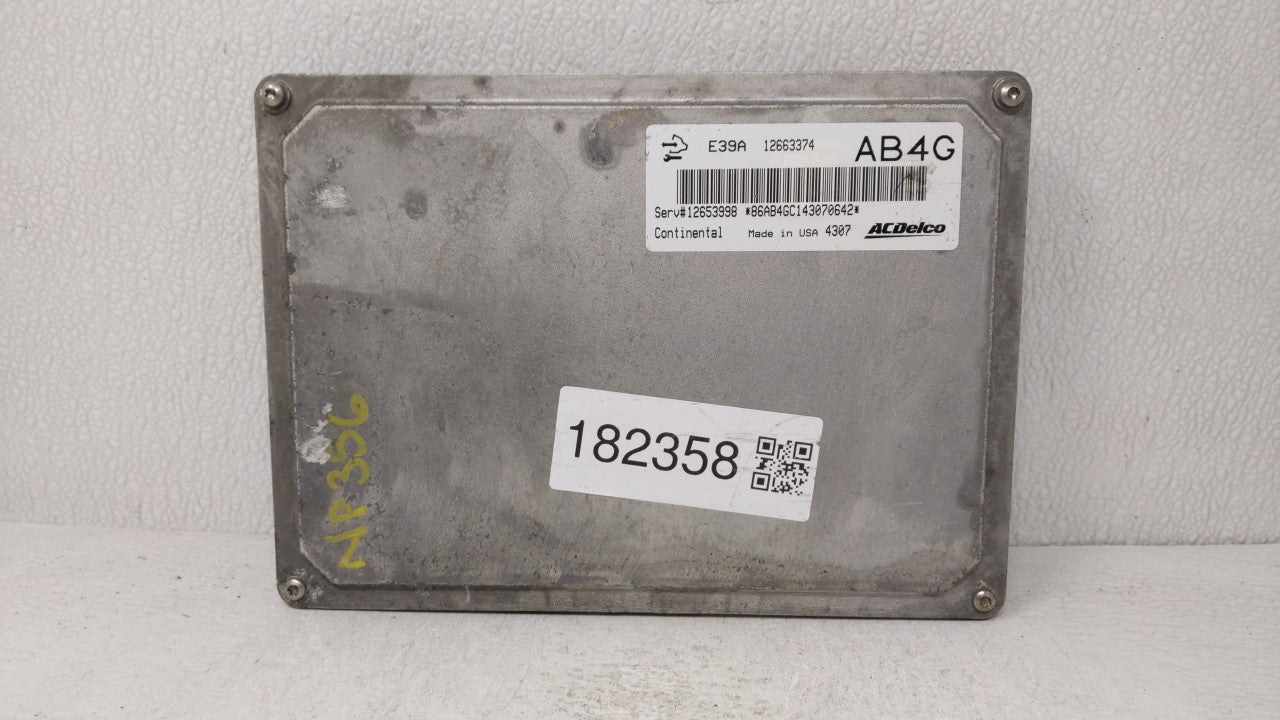 2013-2016 Chevrolet Malibu PCM Engine Computer ECU ECM PCU OEM P/N:12655476 12657776 Fits 2013 2014 2015 2016 OEM Used Auto Parts - Oemusedautoparts1.com