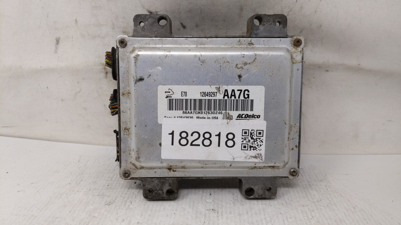 2012-2016 Chevrolet Cruze PCM Engine Computer ECU ECM PCU OEM P/N:12656958 12643636 Fits 2011 2012 2013 2014 2015 2016 OEM Used Auto Parts - Oemusedautoparts1.com