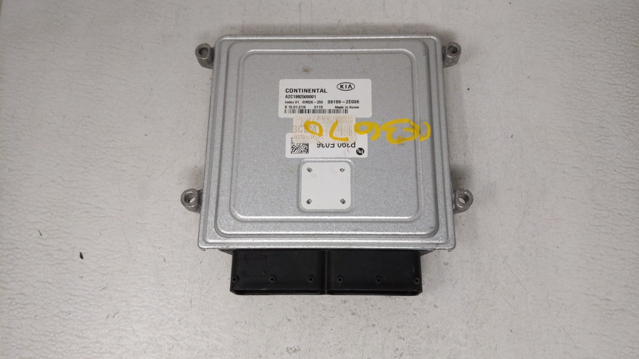 2010-2011 Toyota Avalon PCM Engine Computer ECU ECM PCU OEM P/N:39199-2E036 Fits 2010 2011 OEM Used Auto Parts - Oemusedautoparts1.com