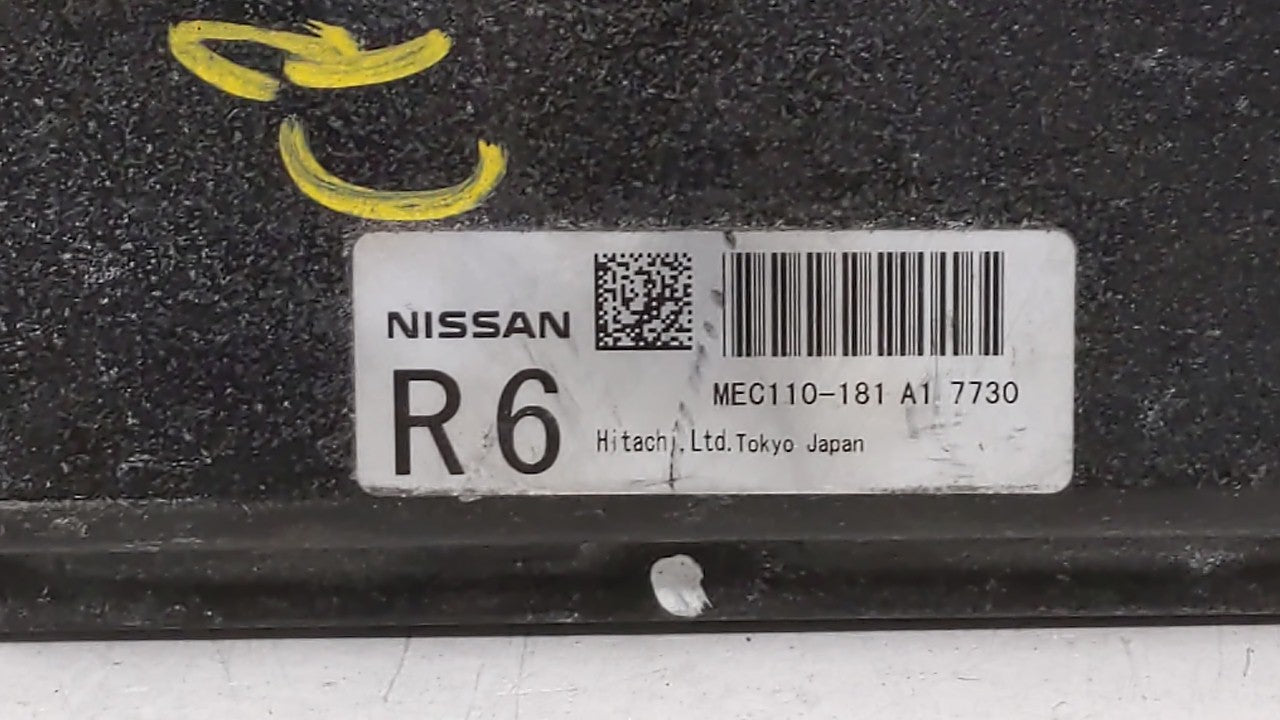 2008 Nissan Altima PCM Engine Computer ECU ECM PCU OEM P/N:MEC110-182 A1 MEC110-181 A1 Fits OEM Used Auto Parts - Oemusedautoparts1.com