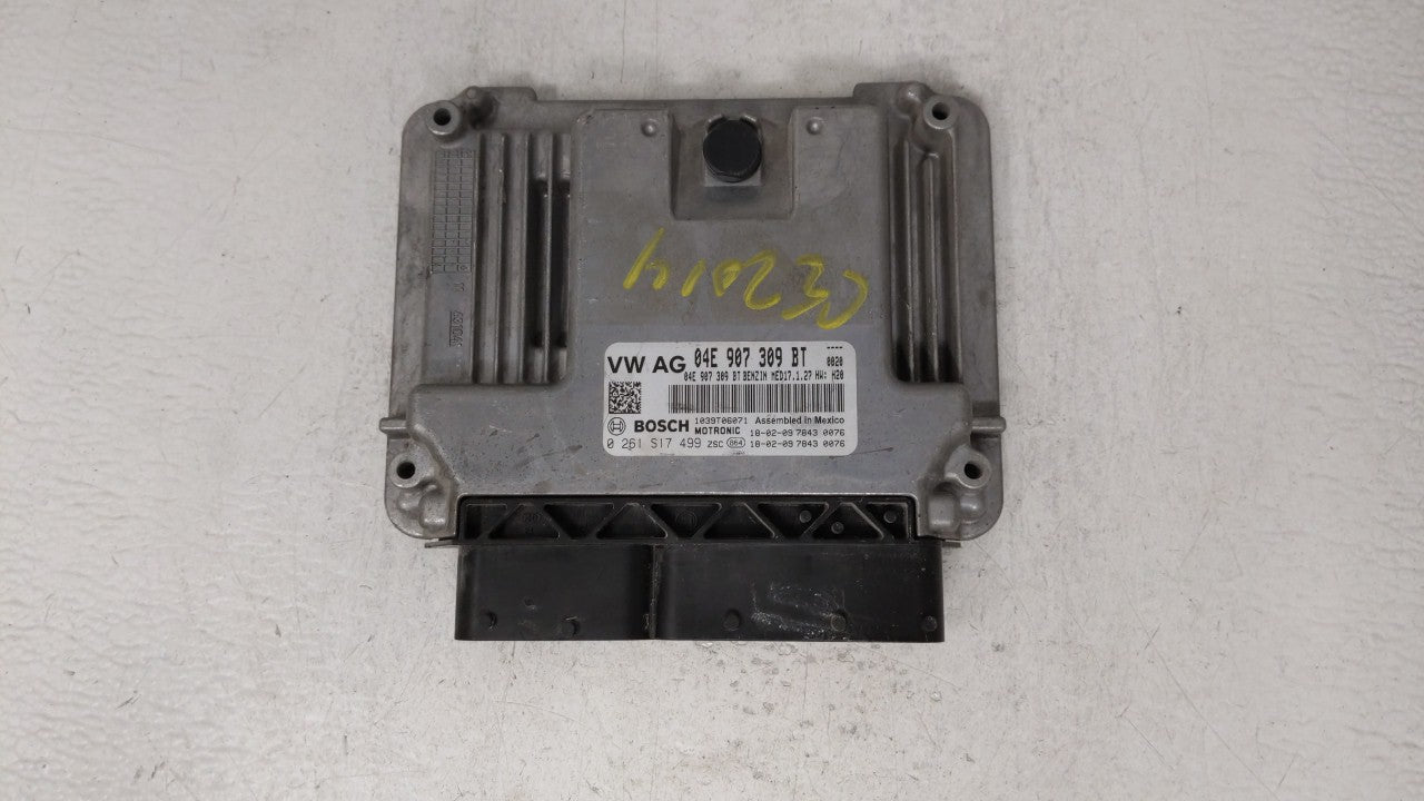 2019 Volkswagen Jetta PCM Engine Computer ECU ECM PCU OEM P/N:04E 907 309 BT 04E907309BT Fits OEM Used Auto Parts - Oemusedautoparts1.com