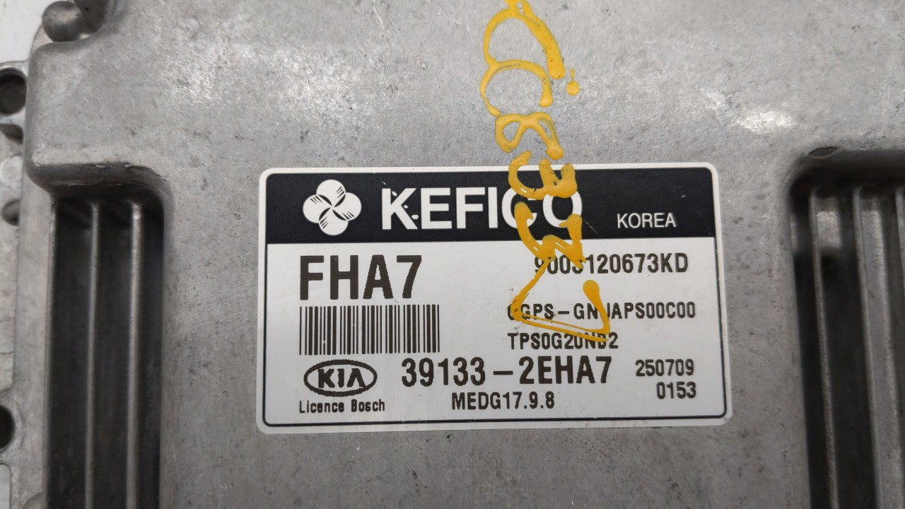 2016 Kia Soul PCM Engine Computer ECU ECM PCU OEM P/N:39133-2EHA7 39131-2EHA7 Fits OEM Used Auto Parts - Oemusedautoparts1.com