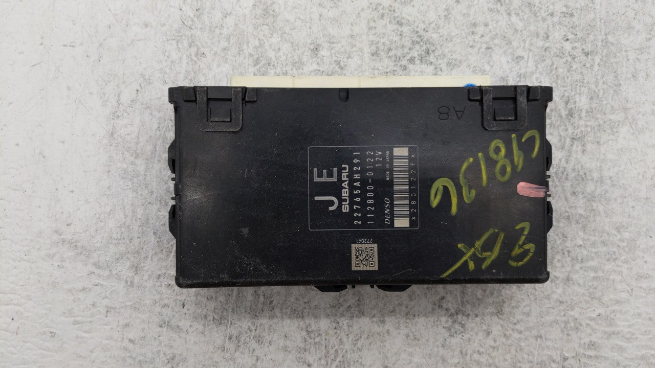 2016 Subaru Forester PCM Engine Computer ECU ECM PCU OEM P/N:22765AH292 22765AH291 Fits OEM Used Auto Parts - Oemusedautoparts1.com