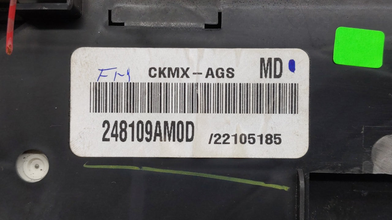 2014-2015 Nissan Sentra Instrument Cluster Speedometer Gauges P/N:248109AM0D Fits 2014 2015 OEM Used Auto Parts - Oemusedautoparts1.com