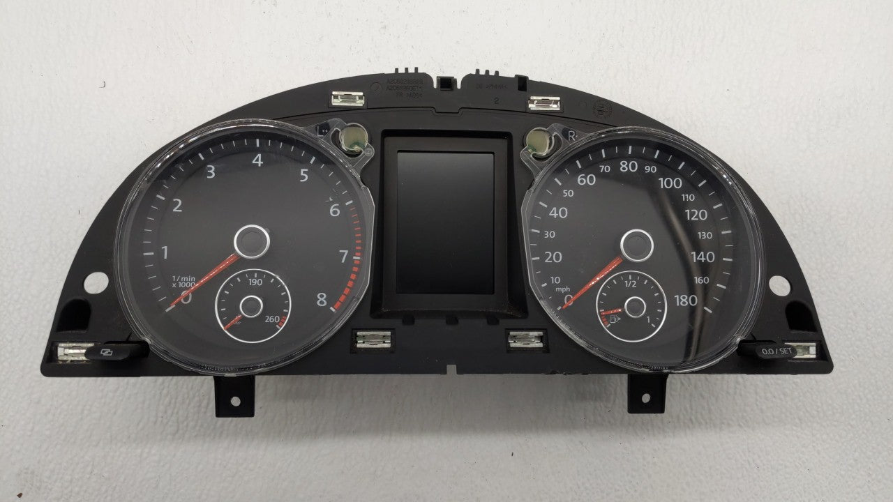 2010-2011 Volkswagen Cc Instrument Cluster Speedometer Gauges P/N:3C8920970MX 3C8920970M Fits 2010 2011 OEM Used Auto Parts - Oemusedautoparts1.com