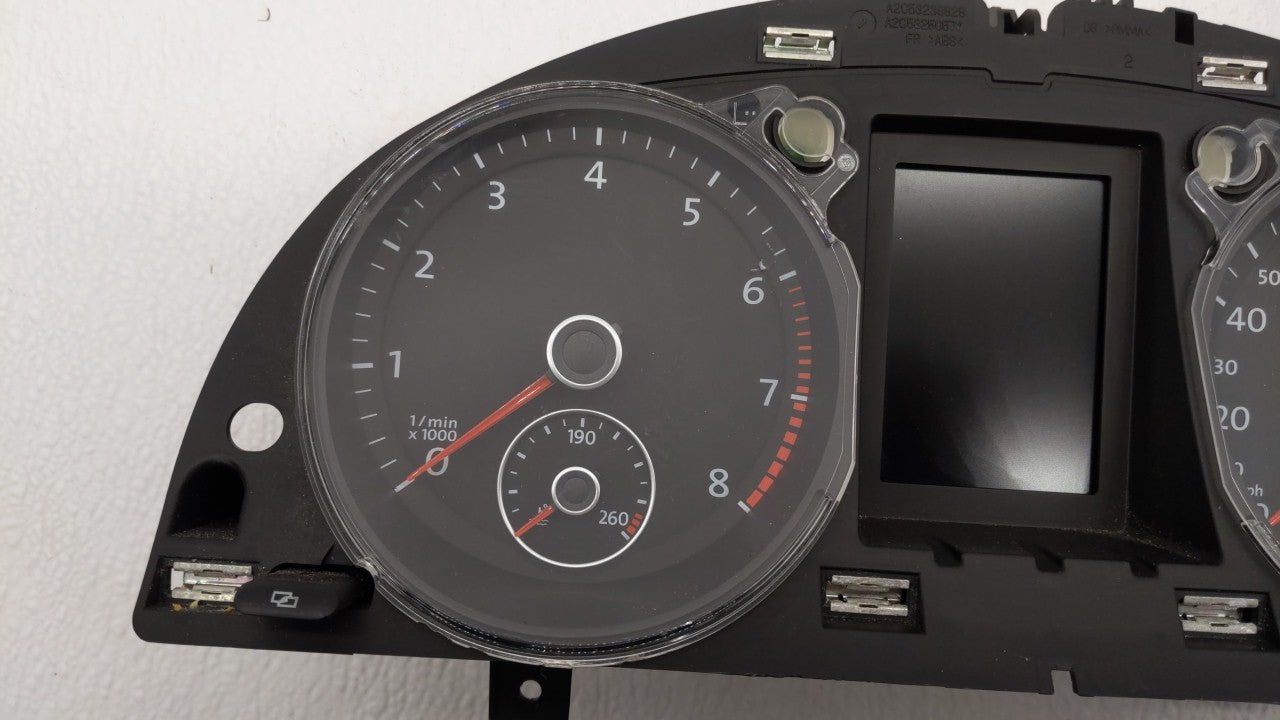 2010-2011 Volkswagen Cc Instrument Cluster Speedometer Gauges P/N:3C8920970MX 3C8920970M Fits 2010 2011 OEM Used Auto Parts - Oemusedautoparts1.com