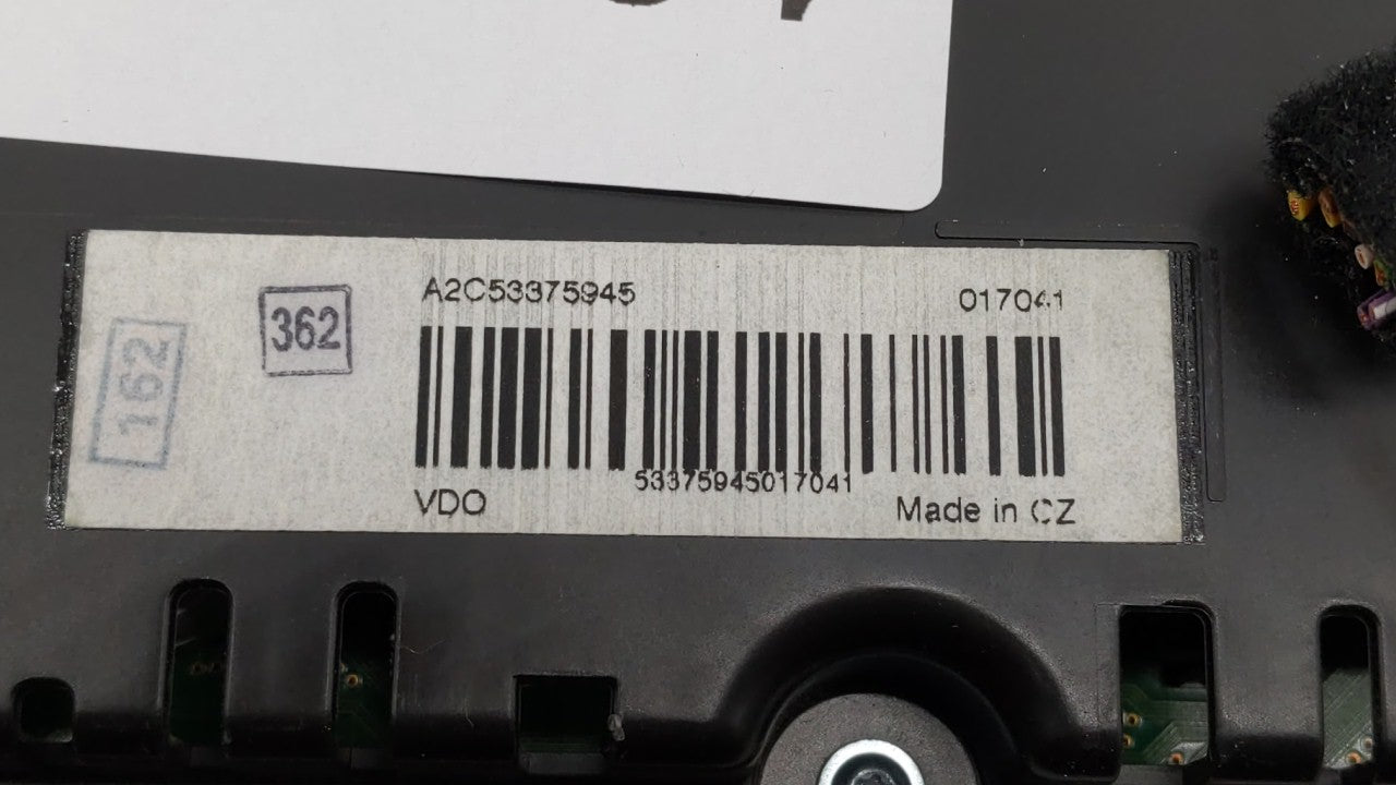 2010-2011 Volkswagen Cc Instrument Cluster Speedometer Gauges P/N:3C8920970MX 3C8920970M Fits 2010 2011 OEM Used Auto Parts - Oemusedautoparts1.com