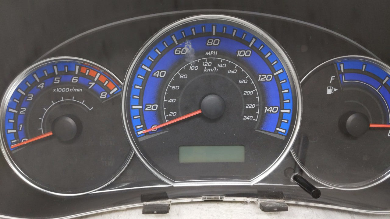 2009 Subaru Forester Instrument Cluster Speedometer Gauges P/N:85002SC130 Fits OEM Used Auto Parts - Oemusedautoparts1.com