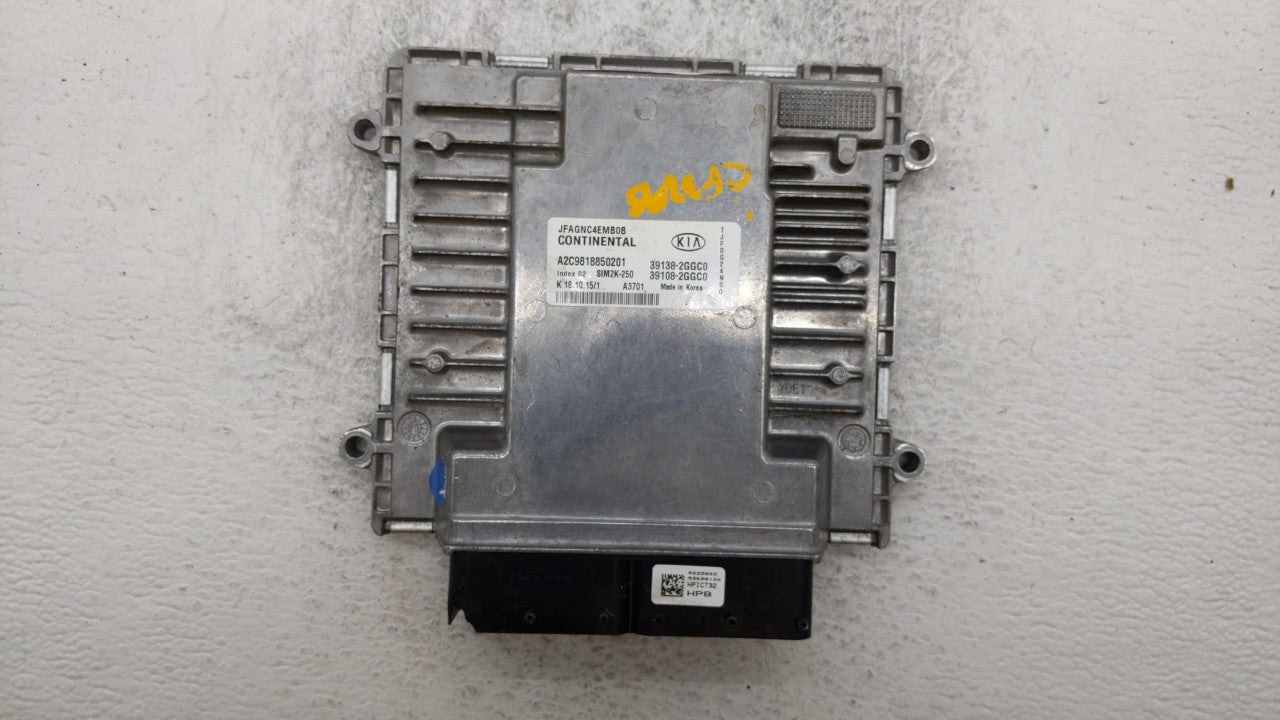 2016-2018 Kia Optima PCM Engine Computer ECU ECM PCU OEM P/N:39138-2GGC1 39108-2GGC1 Fits 2016 2017 2018 OEM Used Auto Parts - Oemusedautoparts1.com