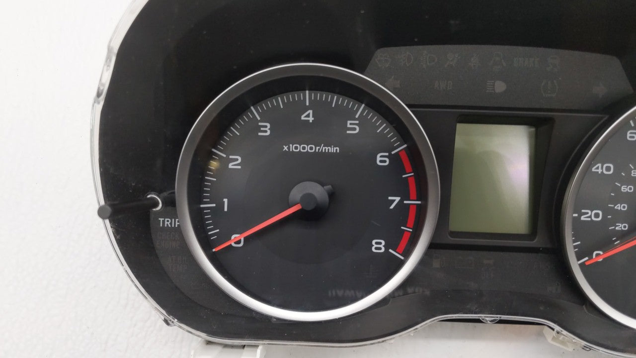 2015 Subaru Forester Instrument Cluster Speedometer Gauges P/N:85002SG660 Fits OEM Used Auto Parts - Oemusedautoparts1.com