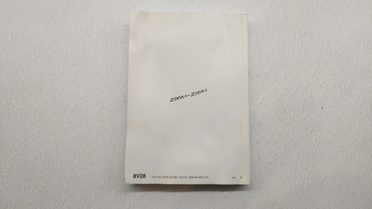 2007 Mazda Cx-7 Owners Manual Book Guide P/N:9999-95-080C-07 OEM Used Auto Parts - Oemusedautoparts1.com