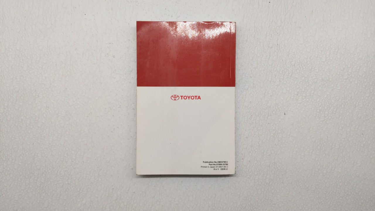 2009 Toyota Camry Owners Manual Book Guide P/N:01999-33780 OEM Used Auto Parts - Oemusedautoparts1.com