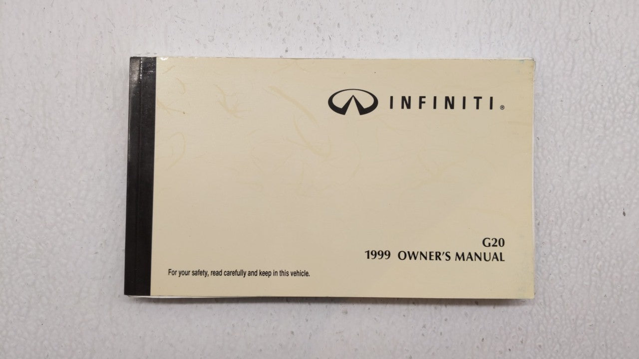 1999 Infiniti G20 Owners Manual Book Guide OEM Used Auto Parts - Oemusedautoparts1.com