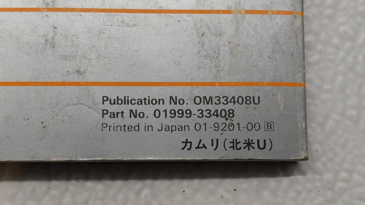 1992 Toyota Camry Owners Manual Book Guide OEM Used Auto Parts - Oemusedautoparts1.com