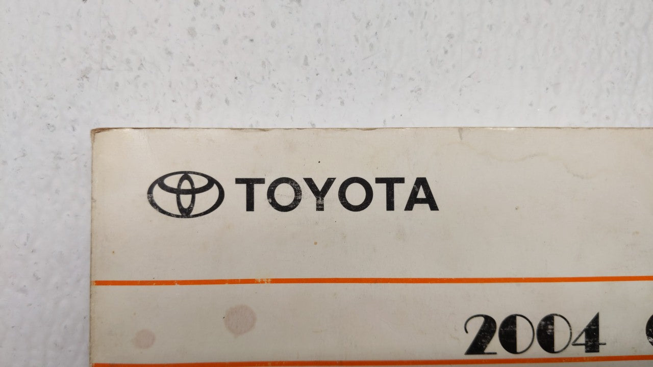 2004 Toyota Solara Owners Manual Book Guide OEM Used Auto Parts - Oemusedautoparts1.com