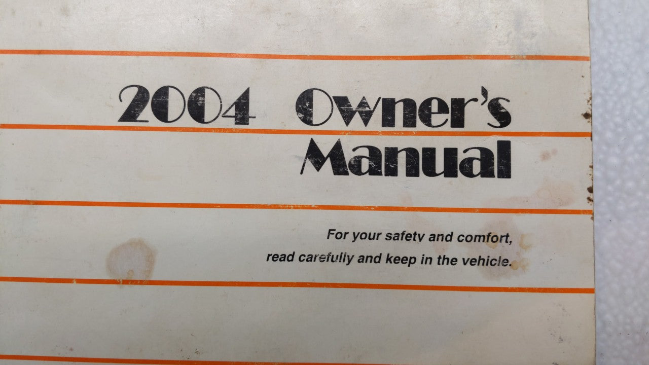 2004 Toyota Solara Owners Manual Book Guide OEM Used Auto Parts - Oemusedautoparts1.com