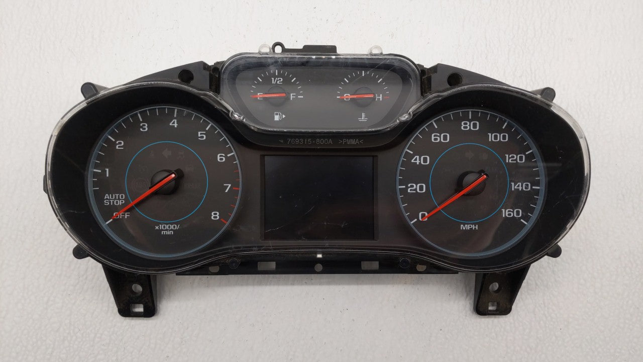 2017-2018 Chevrolet Cruze Instrument Cluster Speedometer Gauges P/N:117 900 65 02 1179006502 Fits 2017 2018 OEM Used Auto Parts - Oemusedautoparts1.com