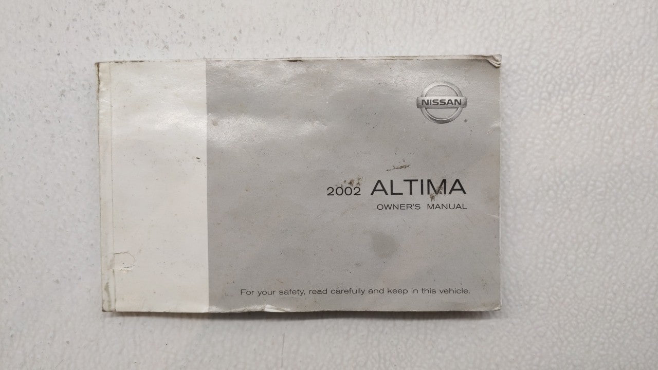 2002 Nissan Altima Owners Manual Book Guide OEM Used Auto Parts - Oemusedautoparts1.com