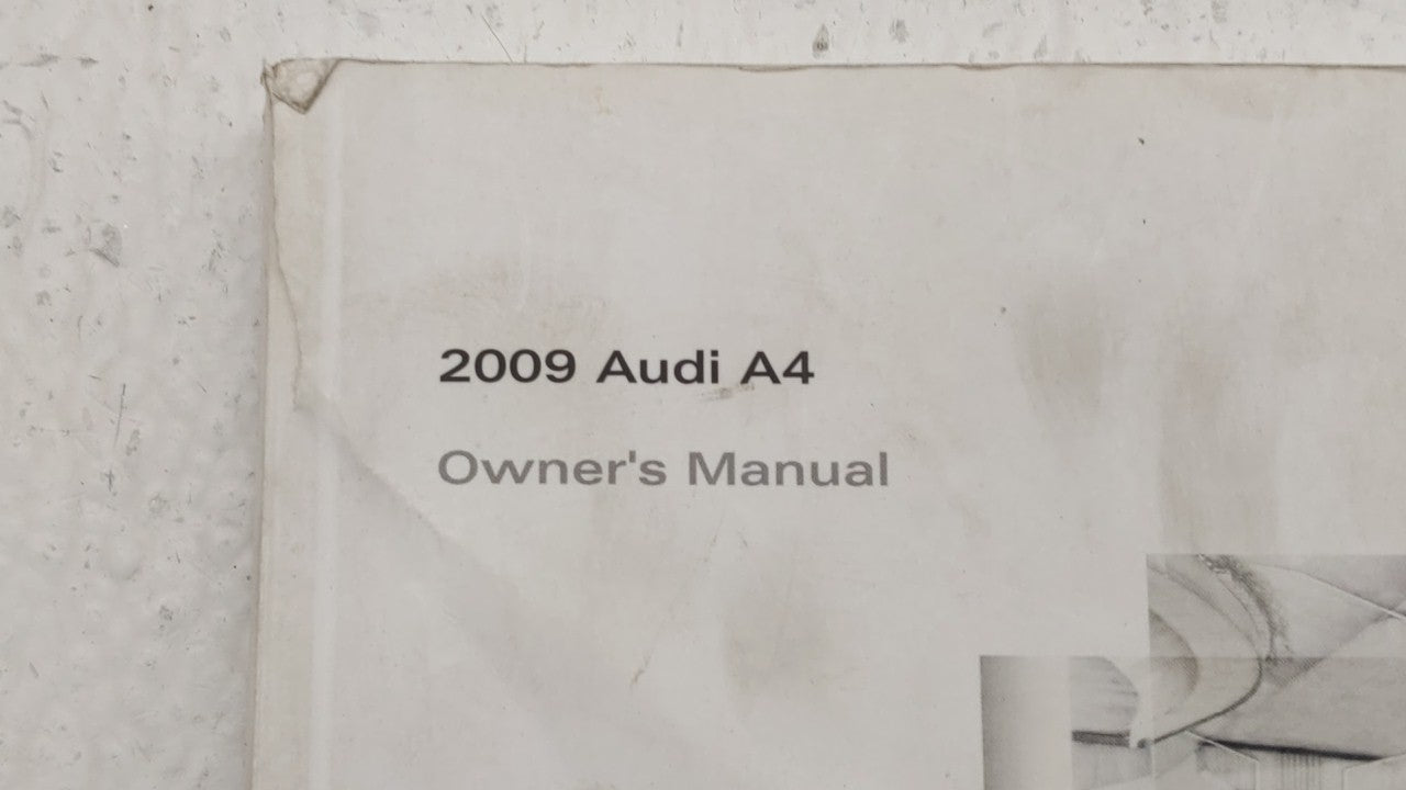 2009 Audi A4 Owners Manual Book Guide OEM Used Auto Parts - Oemusedautoparts1.com