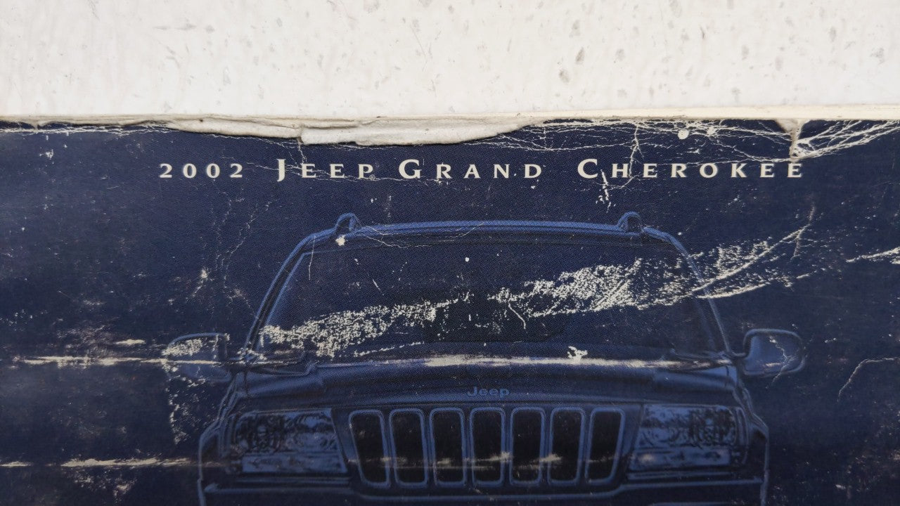 2002 Jeep Grand Cherokee Owners Manual Book Guide OEM Used Auto Parts - Oemusedautoparts1.com