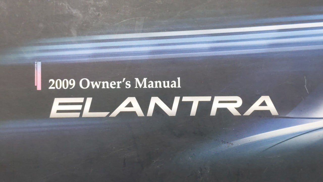 2009 Hyundai Elantra Owners Manual Book Guide P/N:A2HO-EU8NE OEM Used Auto Parts - Oemusedautoparts1.com