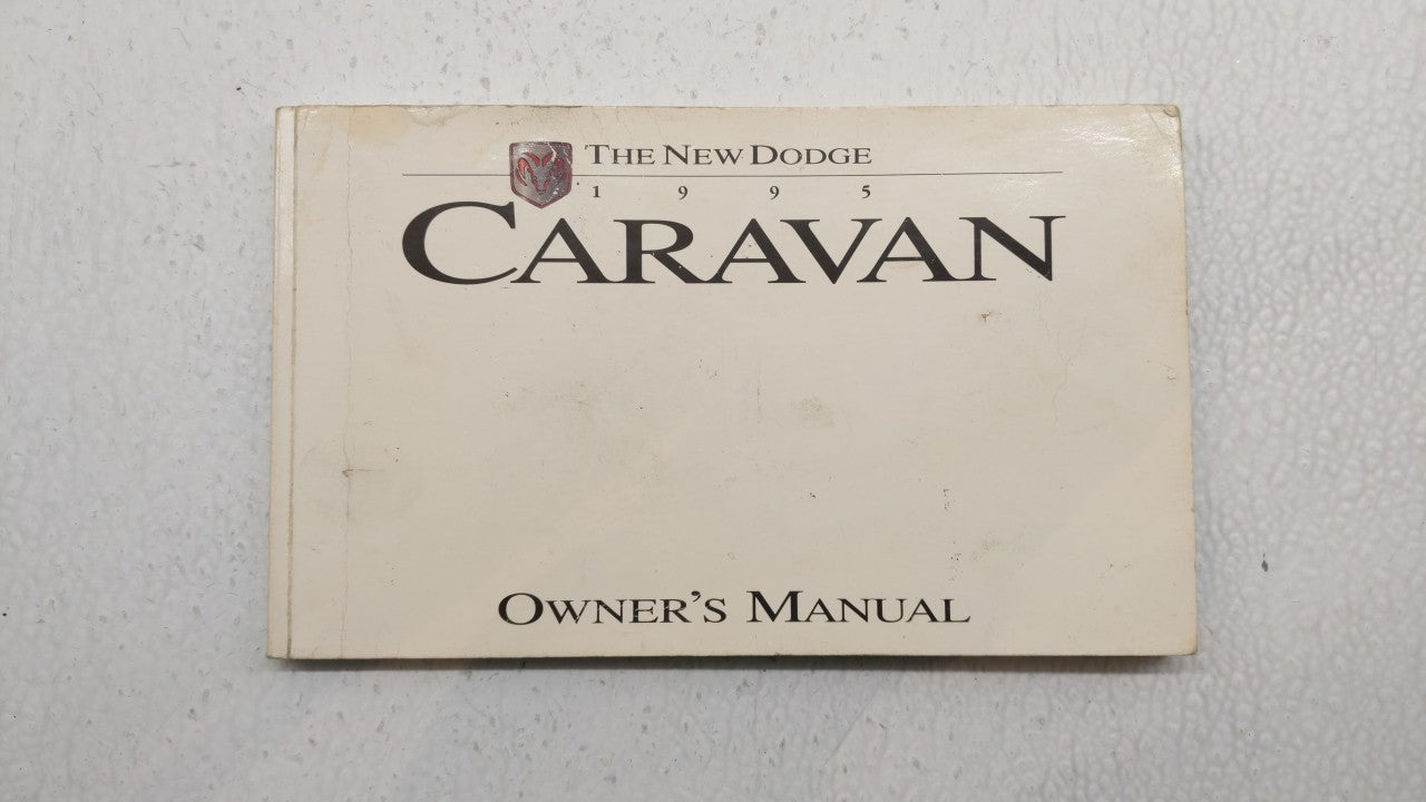 1995 Dodge Caravan Owners Manual Book Guide P/N:81-226-9517 OEM Used Auto Parts - Oemusedautoparts1.com