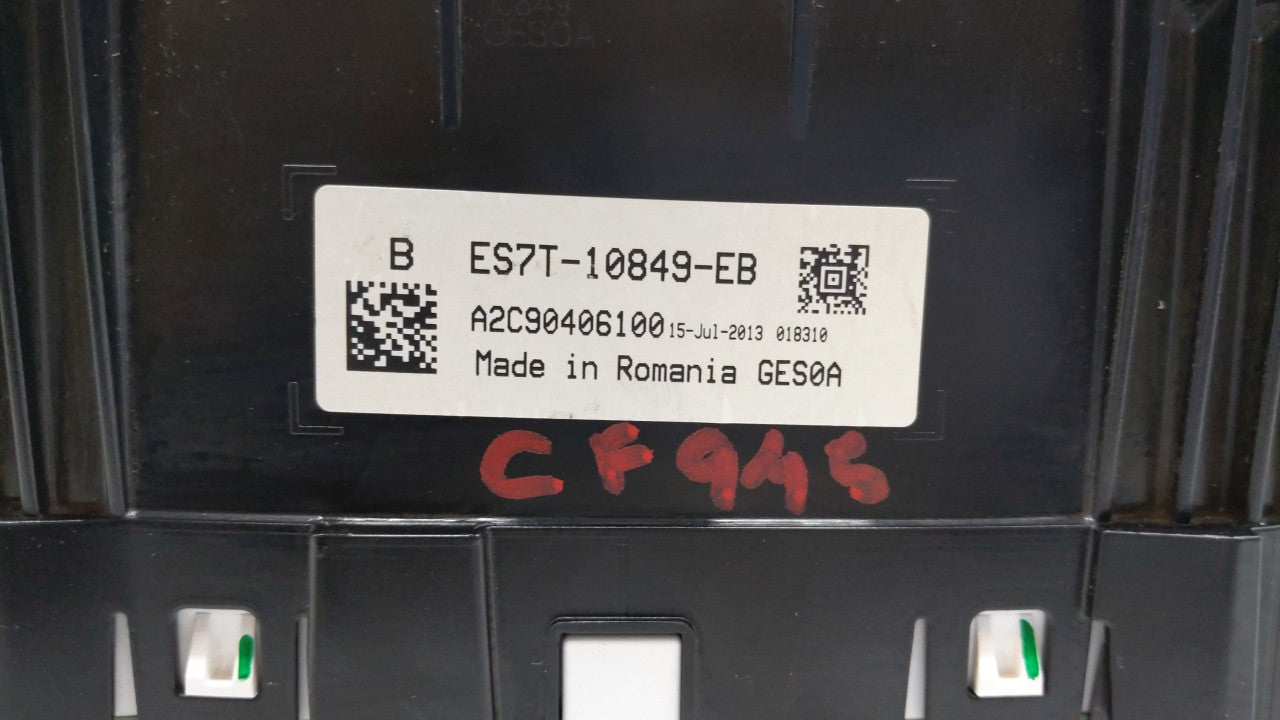 2014 Ford Fusion Instrument Cluster Speedometer Gauges P/N:ES7T-10849-EB ES7T-10849-EC Fits 2015 OEM Used Auto Parts - Oemusedautoparts1.com