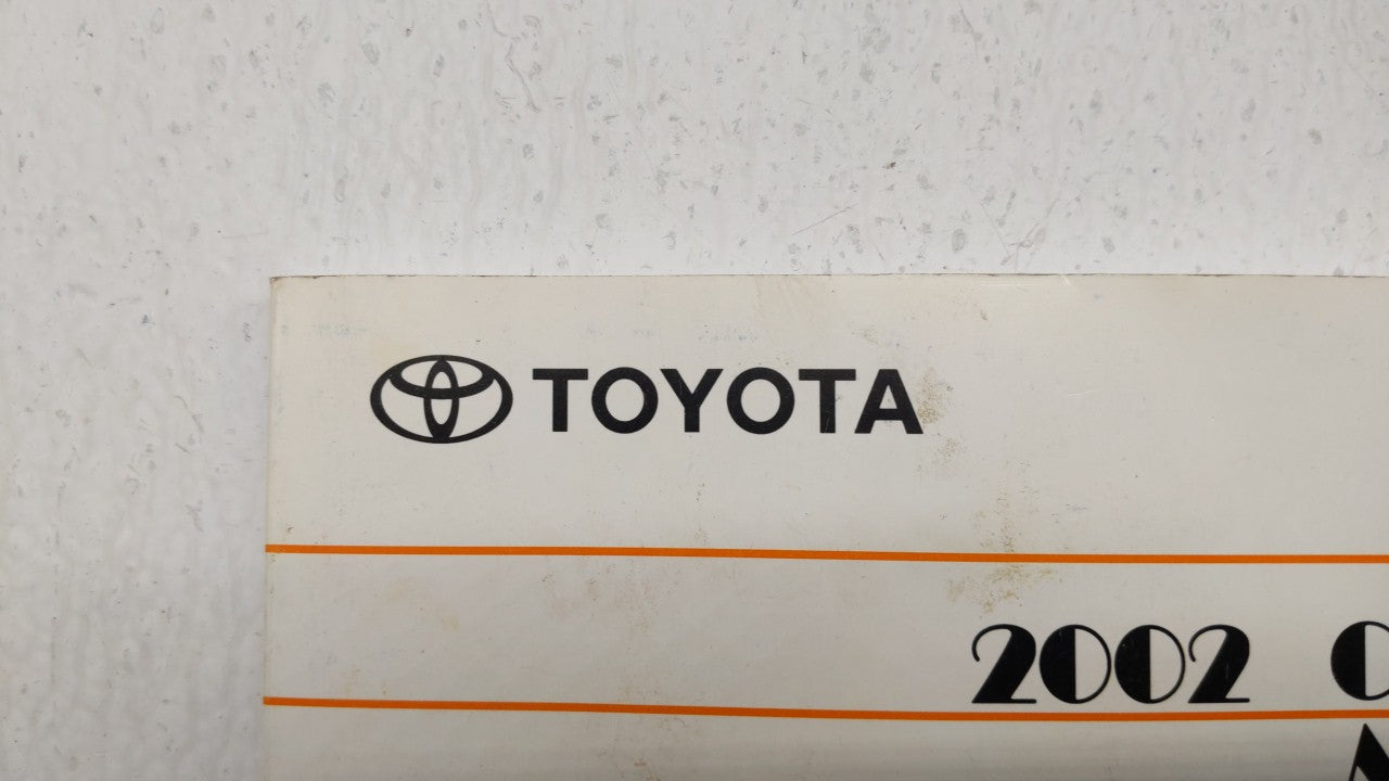 2002 Toyota Camry Owners Manual Book Guide P/N:01999-33544 OEM Used Auto Parts - Oemusedautoparts1.com