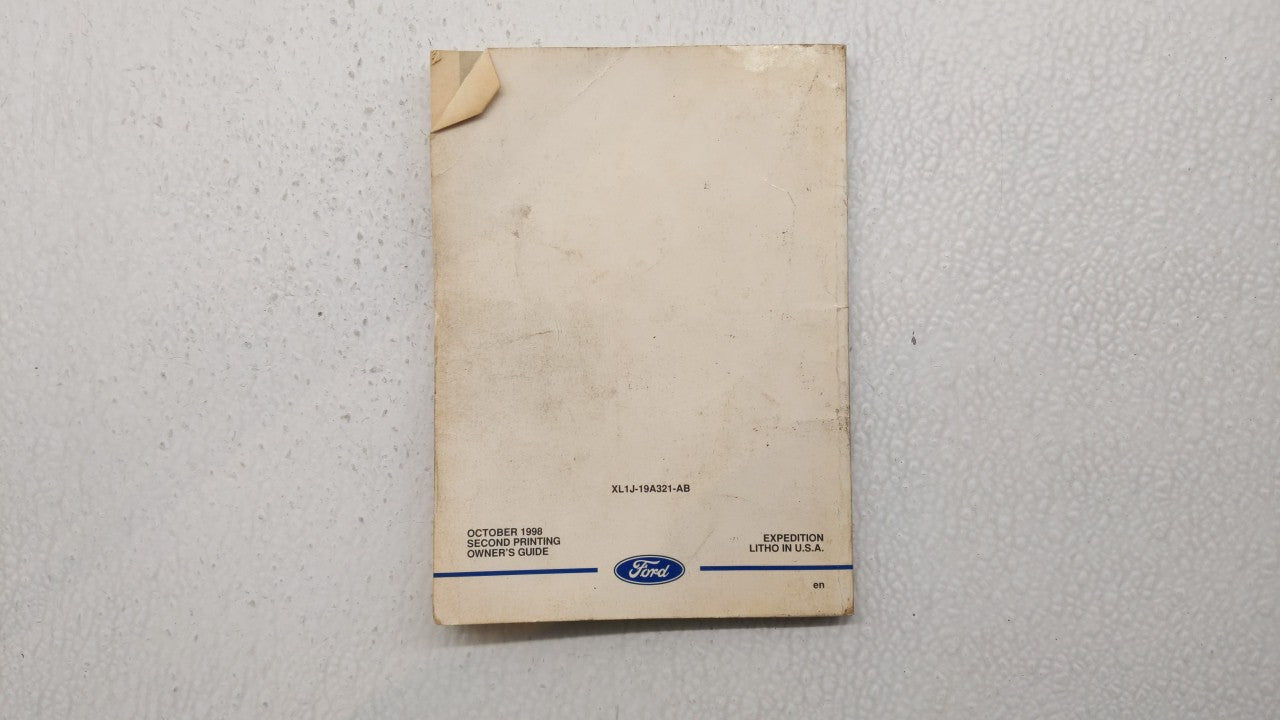 1999 Ford Expedition Owners Manual Book Guide P/N:XL1J-19A321-AB OEM Used Auto Parts - Oemusedautoparts1.com