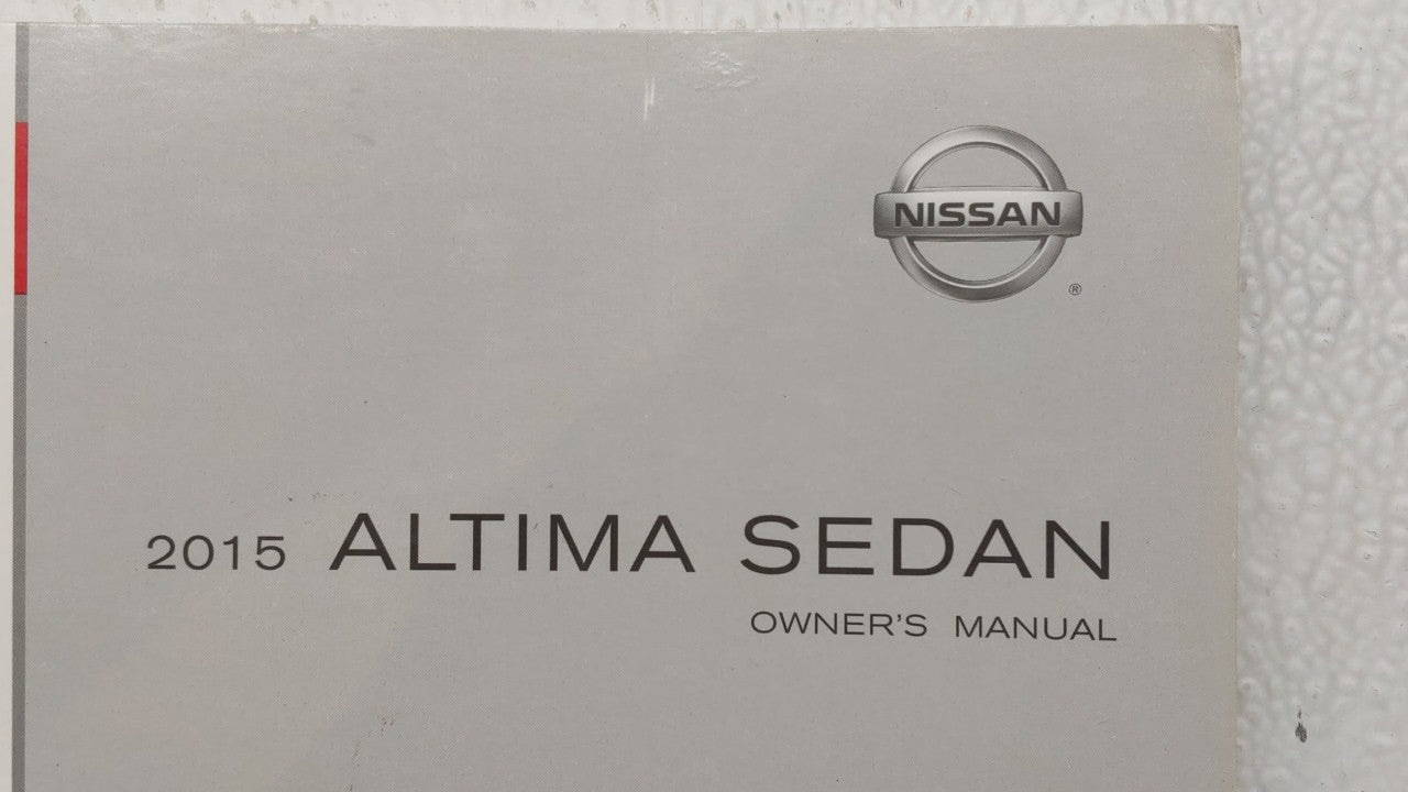 2015 Nissan Altima Owners Manual Book Guide P/N:OM15EA 0L33U0 OEM Used Auto Parts - Oemusedautoparts1.com