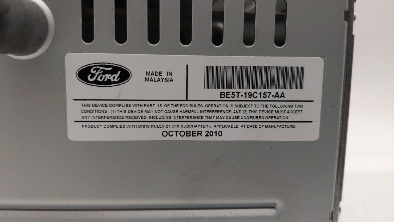 2010-2012 Ford Fusion Radio AM FM Cd Player Receiver Replacement P/N:BE5T-19C157-AB BE5T-18D822-AB Fits 2010 2011 2012 OEM Used Auto Parts - Oemusedautoparts1.com