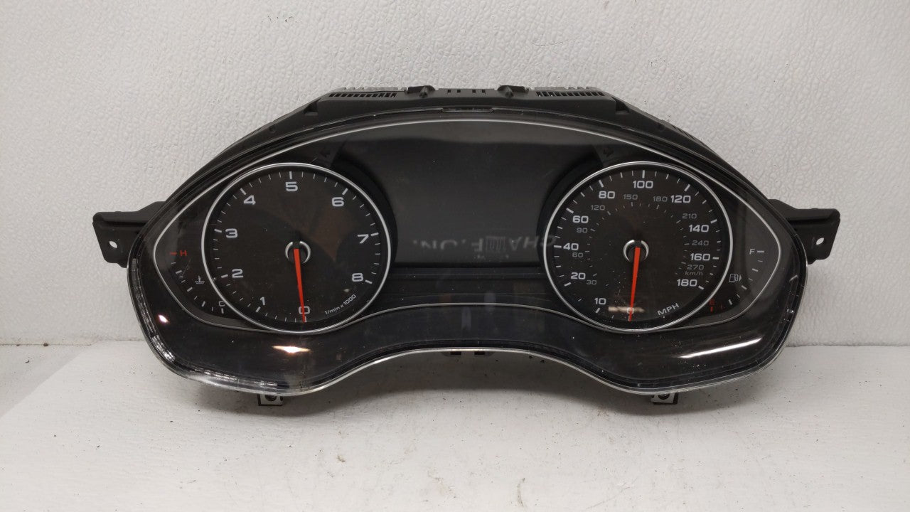 2014-2015 Audi A6 Instrument Cluster Speedometer Gauges P/N:4G8 920 984 K Fits 2014 2015 OEM Used Auto Parts - Oemusedautoparts1.com