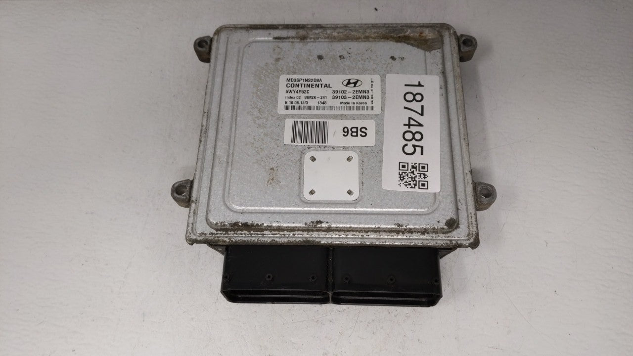 2011-2013 Hyundai Elantra PCM Engine Computer ECU ECM PCU OEM P/N:39101-2EMA0 39100-2EMA2 Fits 2011 2012 2013 OEM Used Auto Parts - Oemusedautoparts1.com