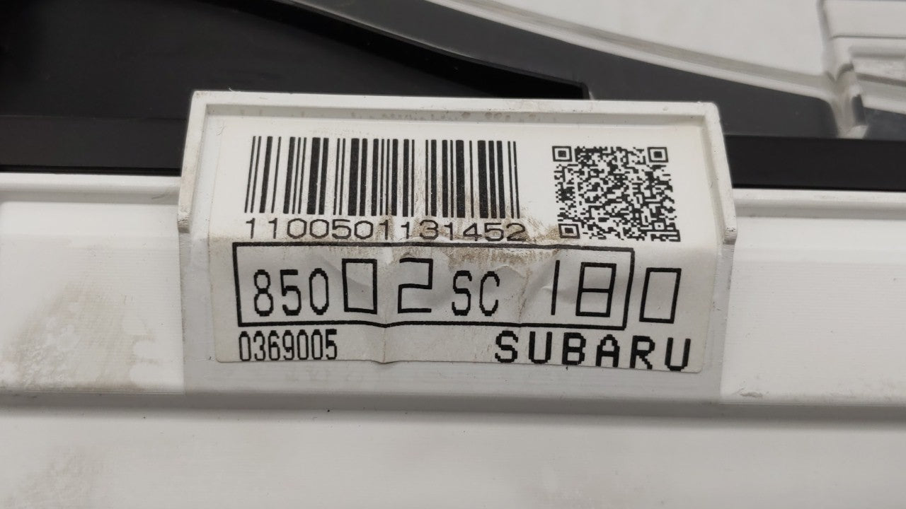 2010 Subaru Forester Instrument Cluster Speedometer Gauges P/N:85002SC180 Fits OEM Used Auto Parts - Oemusedautoparts1.com