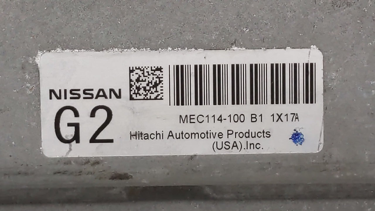 2011-2013 Nissan Altima PCM Engine Computer ECU ECM PCU OEM P/N:MEC114-100 MEC112-130 B1 Fits 2011 2012 2013 OEM Used Auto Parts - Oemusedautoparts1.com