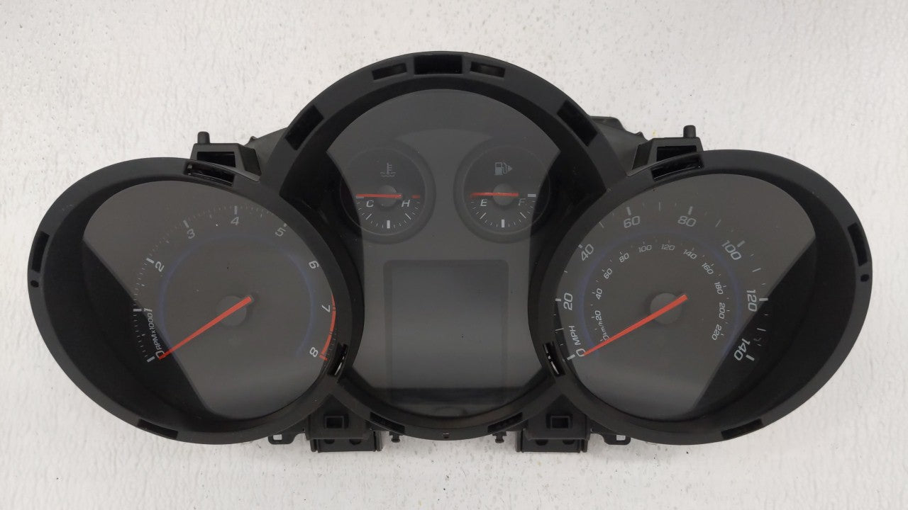 2013-2014 Chevrolet Cruze Instrument Cluster Speedometer Gauges P/N:95129378 Fits 2013 2014 OEM Used Auto Parts - Oemusedautoparts1.com