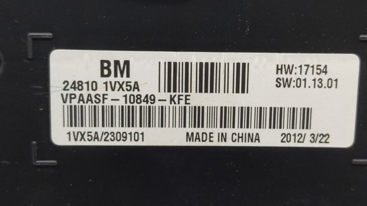 2012-2015 Nissan Rogue Instrument Cluster Speedometer Gauges P/N:VPAASF-10849-KFH 24810 1VX0A Fits 2012 2013 2014 2015 OEM Used Auto Parts - Oemusedautoparts1.com